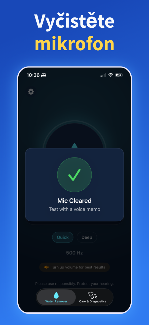 Water Remover app screenshot