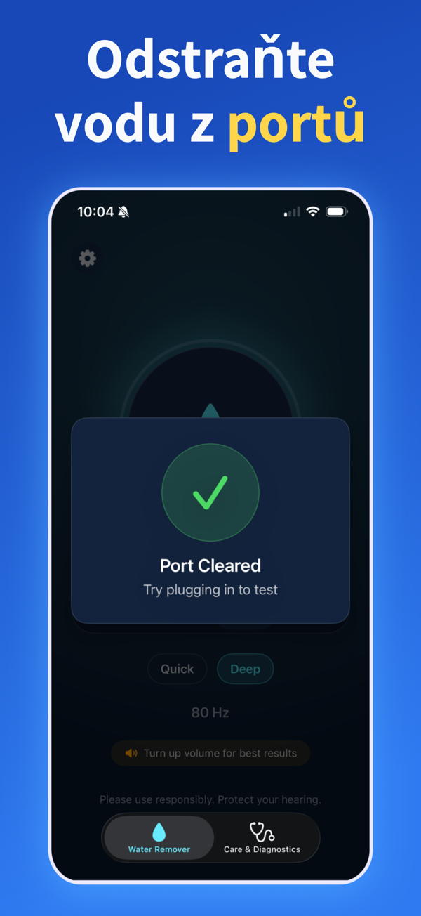 Water Remover app screenshot
