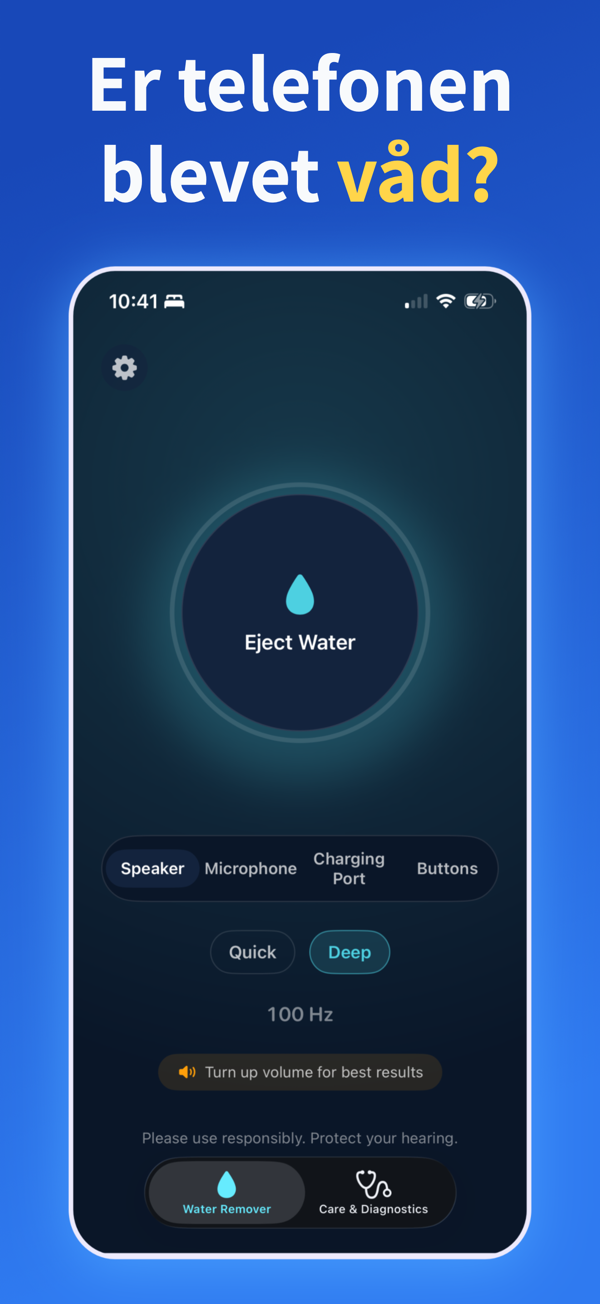 Water Remover app screenshot