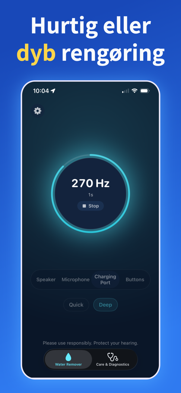 Water Remover app screenshot
