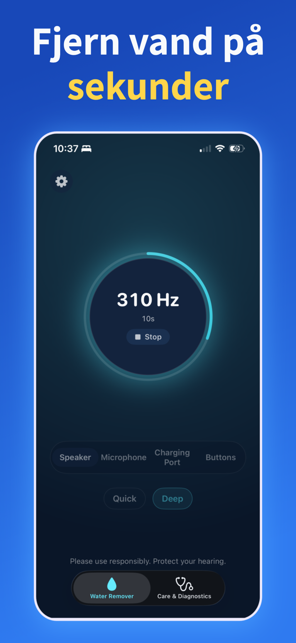 Water Remover app screenshot