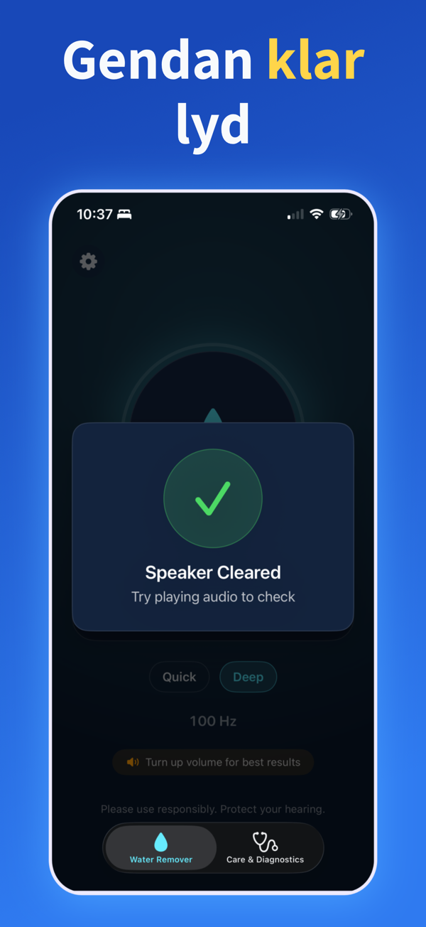 Water Remover app screenshot