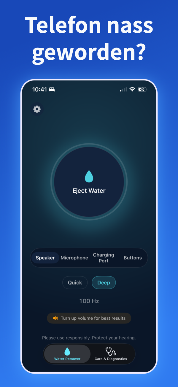 Water Remover app screenshot