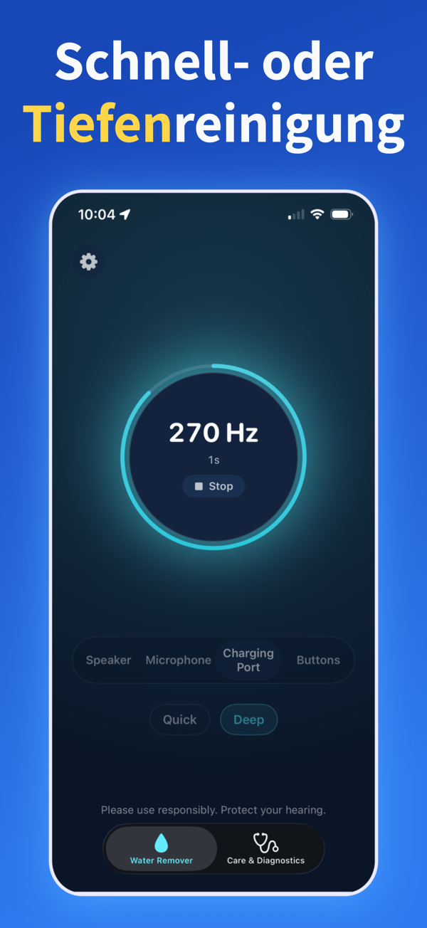 Water Remover app screenshot