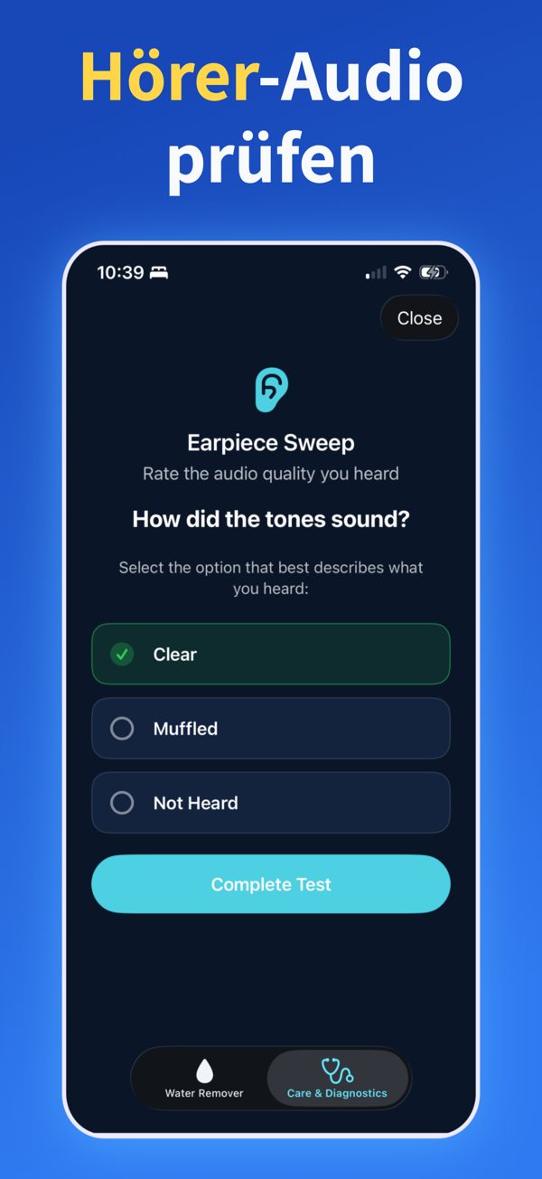 Water Remover app screenshot