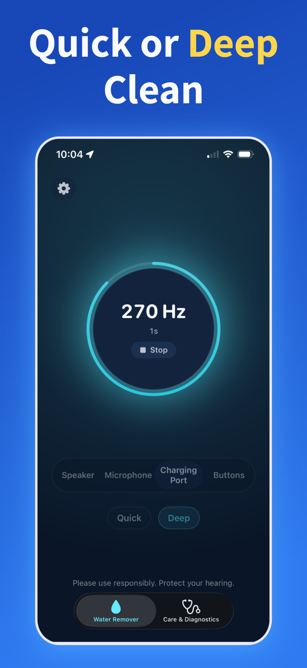 Water Remover app screenshot