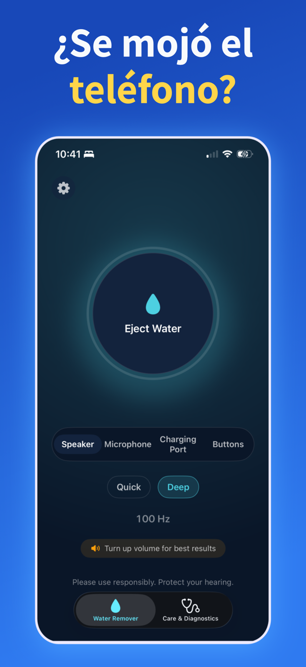 Water Remover app screenshot