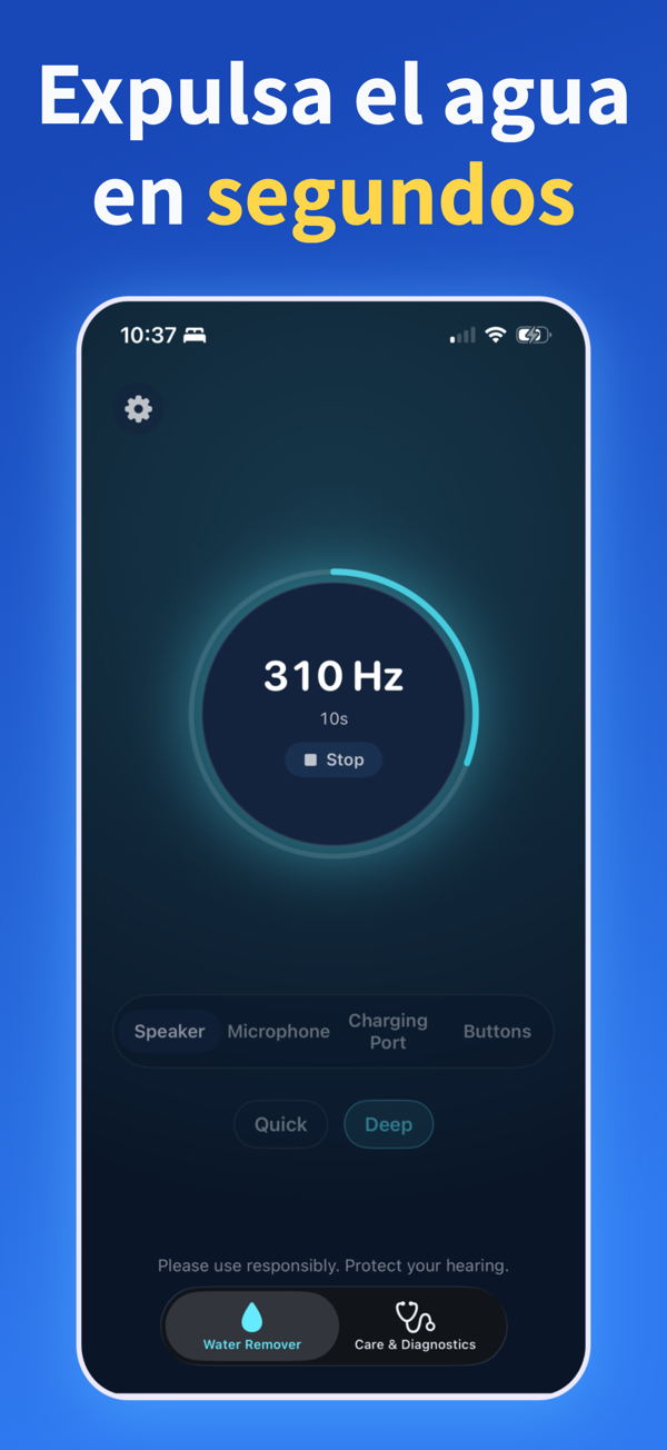 Water Remover app screenshot