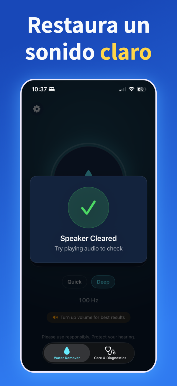 Water Remover app screenshot
