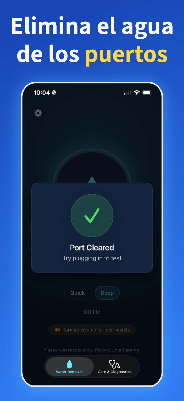 Water Remover app screenshot