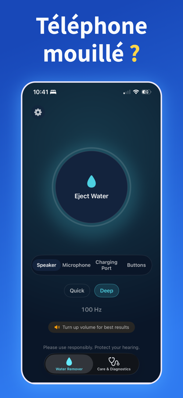 Water Remover app screenshot