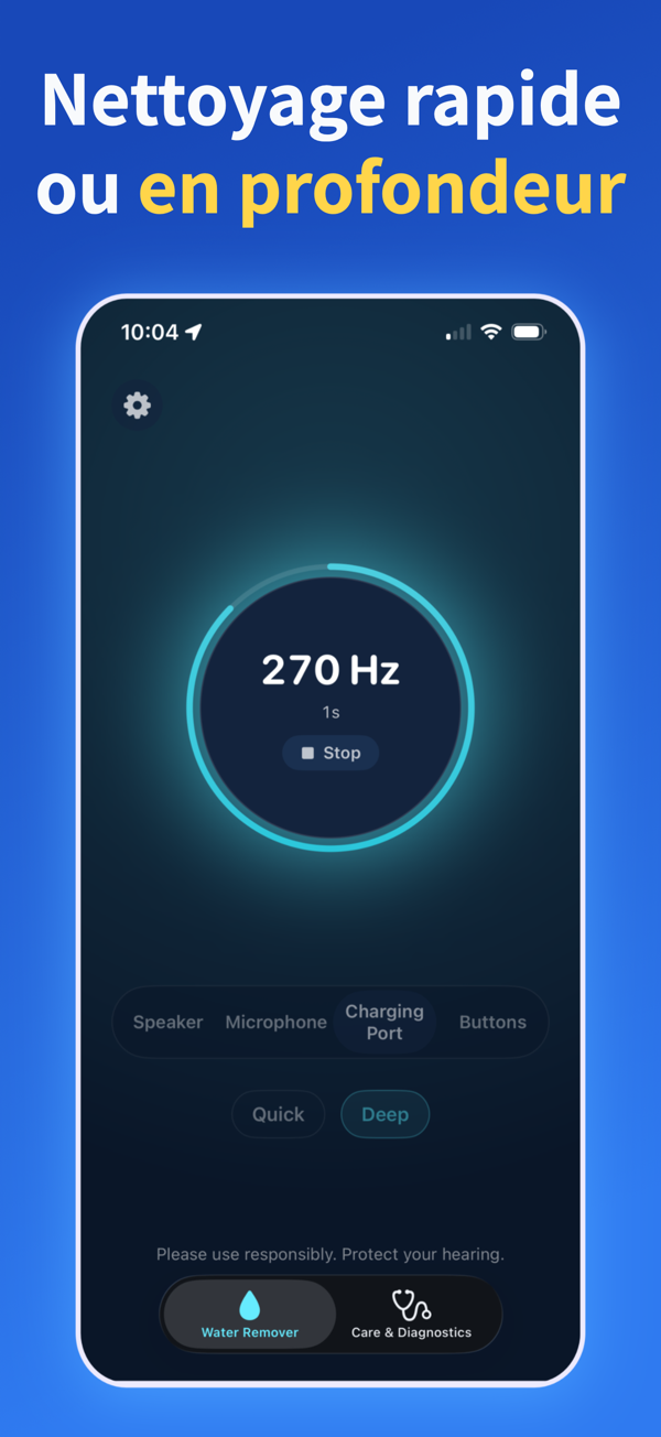 Water Remover app screenshot