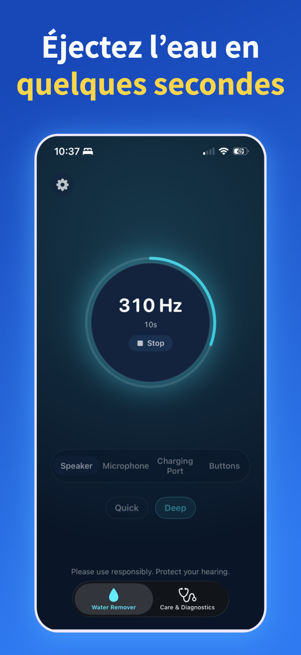Water Remover app screenshot