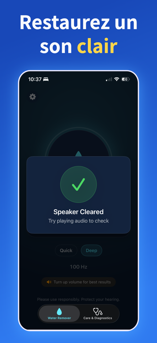 Water Remover app screenshot