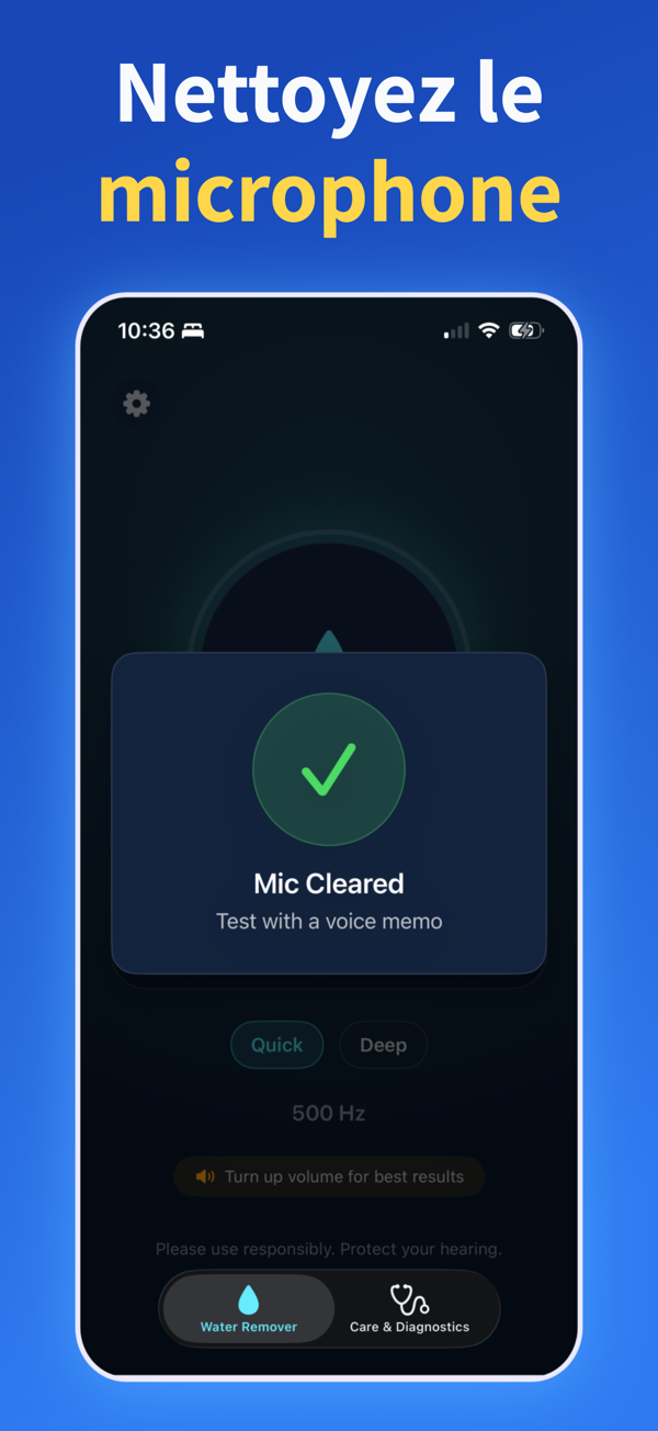 Water Remover app screenshot