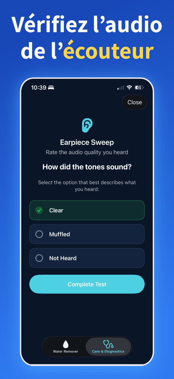 Water Remover app screenshot