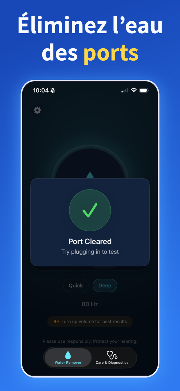 Water Remover app screenshot