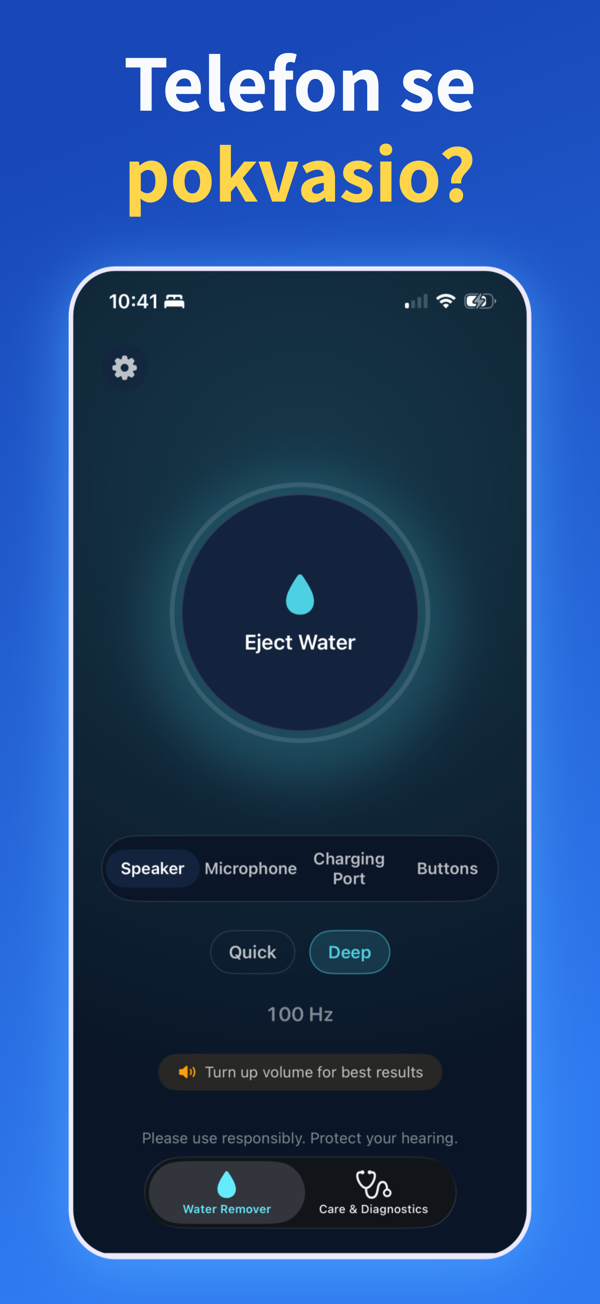 Water Remover app screenshot