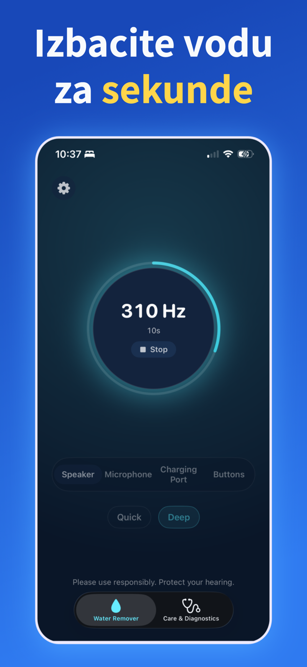 Water Remover app screenshot