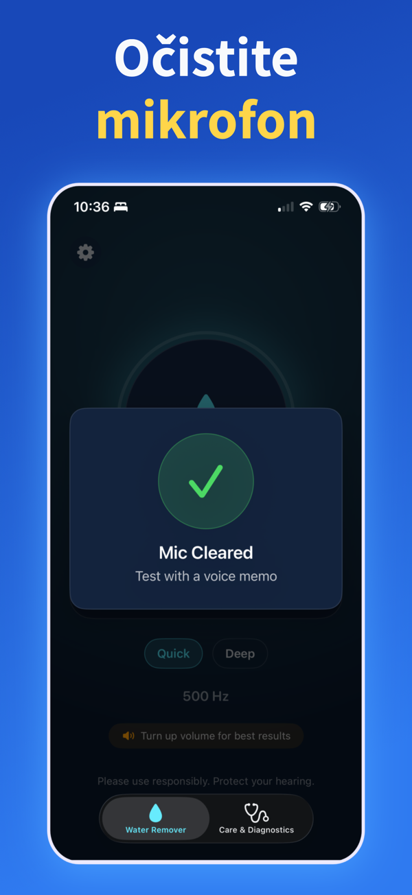 Water Remover app screenshot
