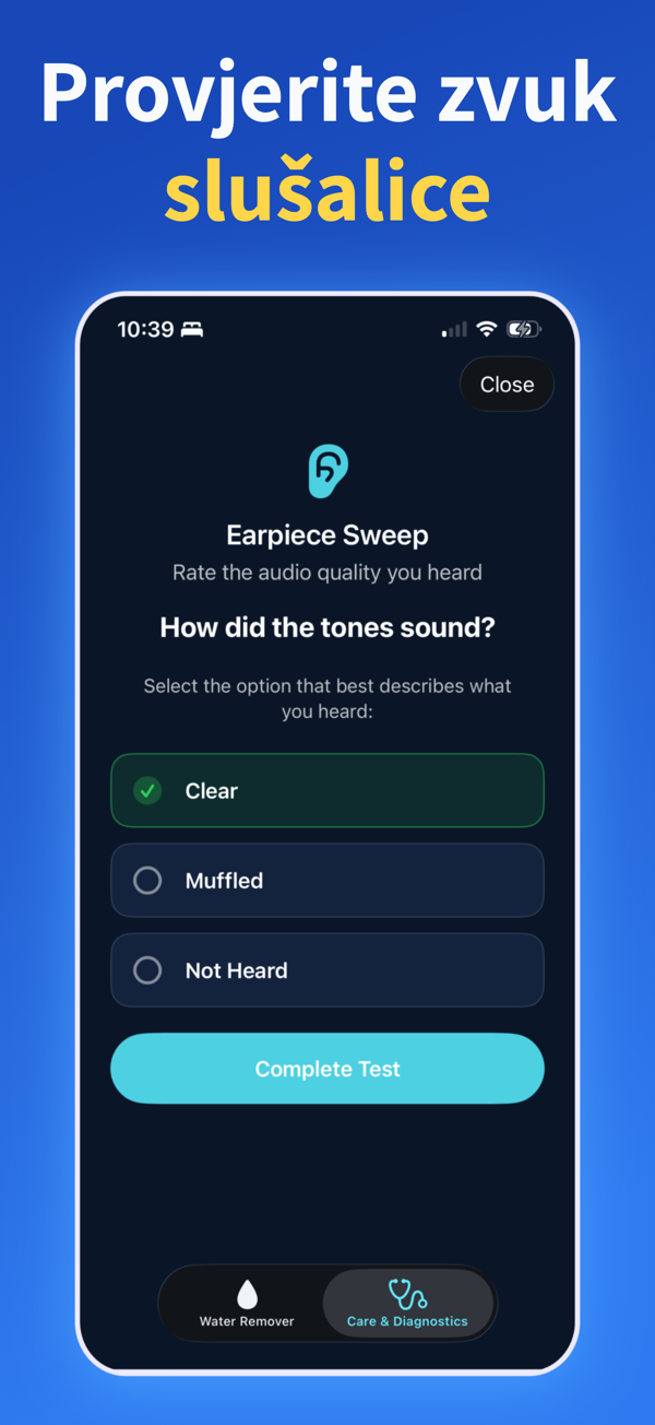 Water Remover app screenshot