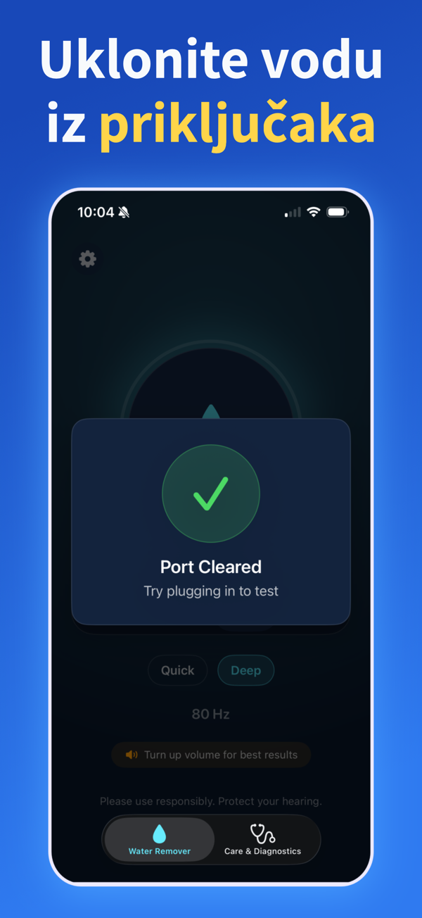 Water Remover app screenshot