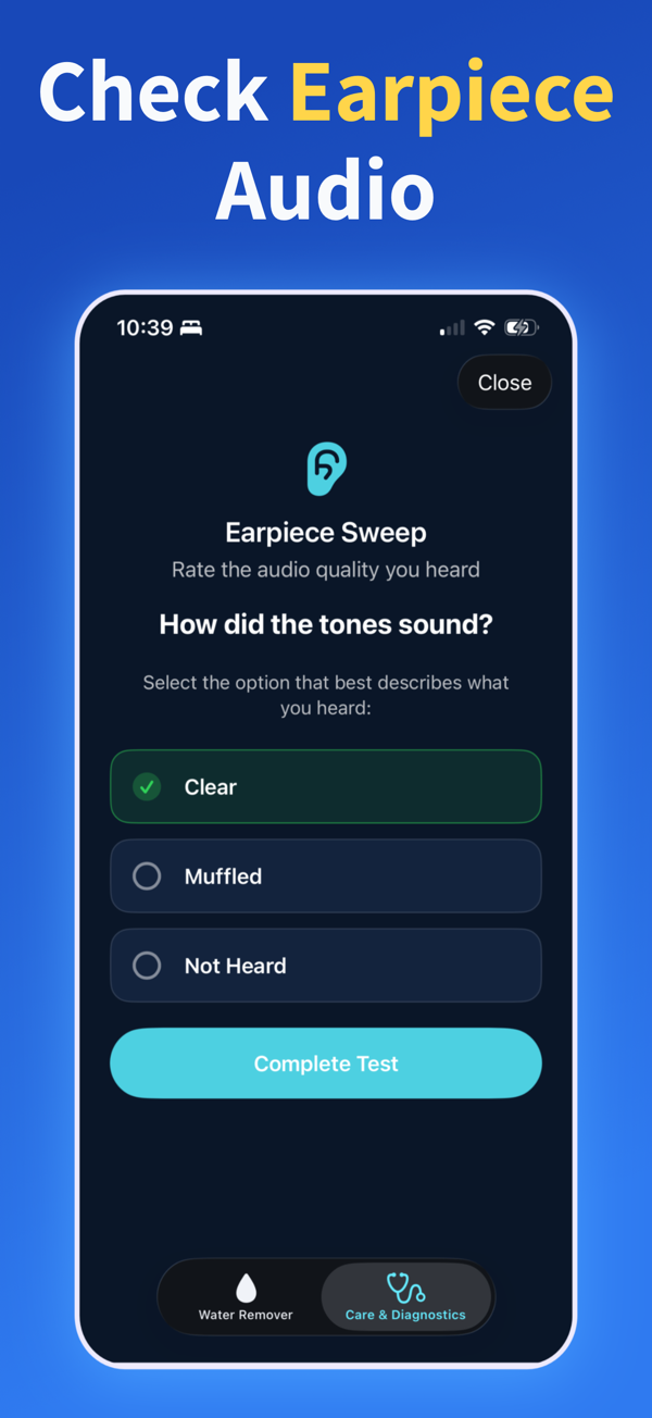 Water Remover app screenshot
