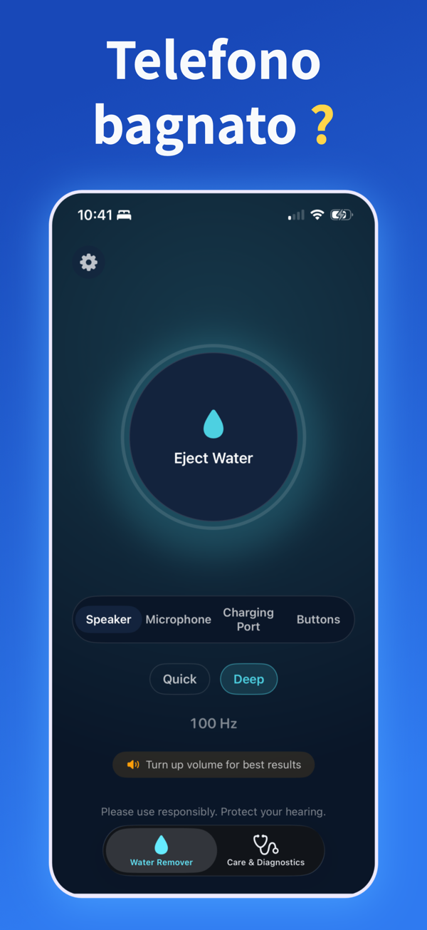 Water Remover app screenshot