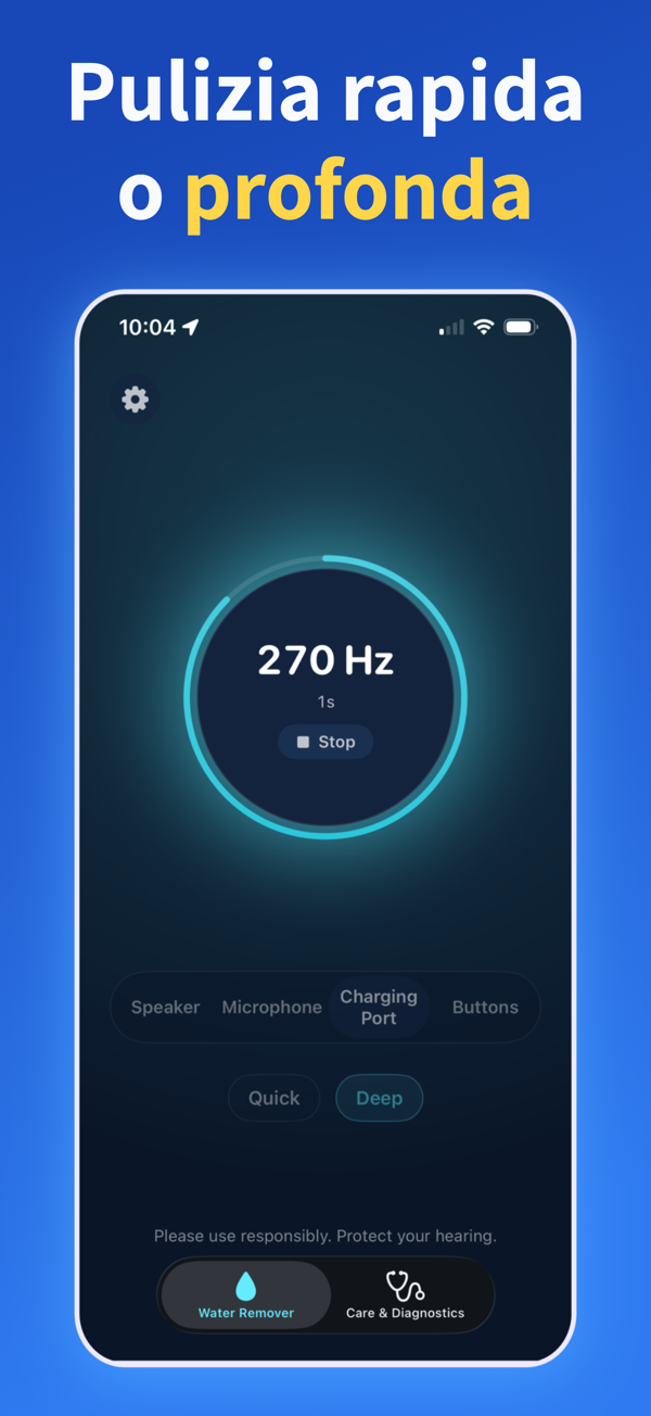 Water Remover app screenshot