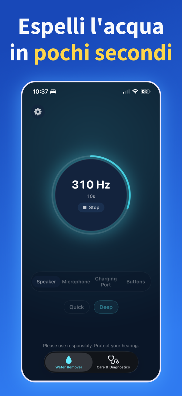 Water Remover app screenshot