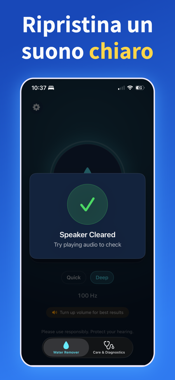 Water Remover app screenshot