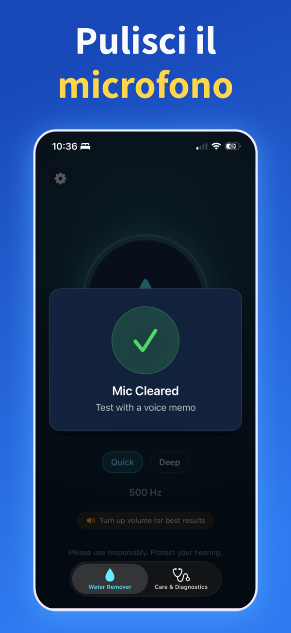 Water Remover app screenshot