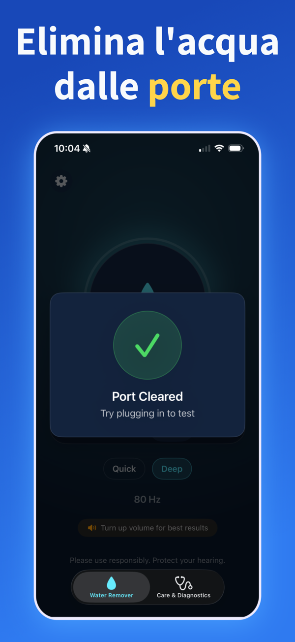Water Remover app screenshot