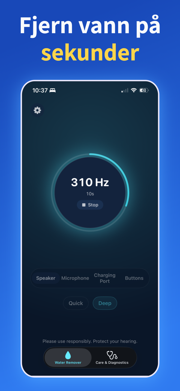 Water Remover app screenshot