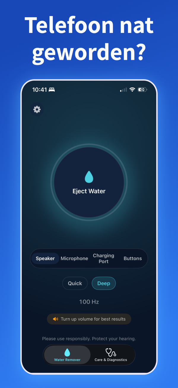 Water Remover app screenshot