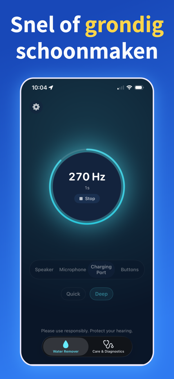 Water Remover app screenshot