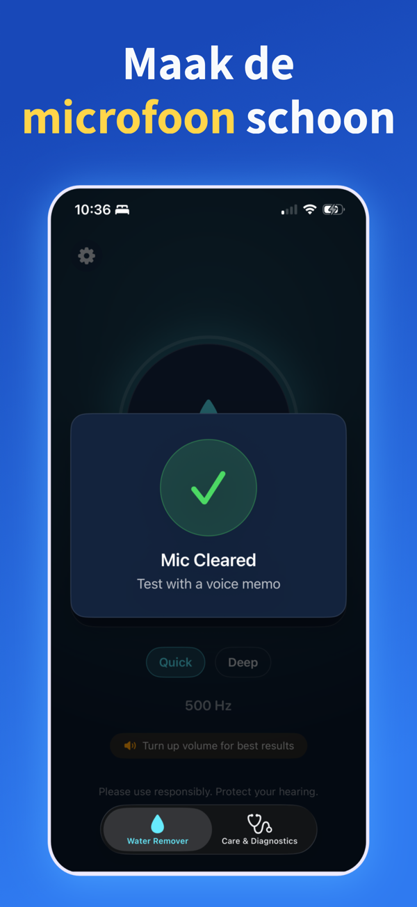 Water Remover app screenshot