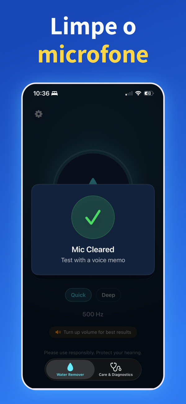 Water Remover app screenshot