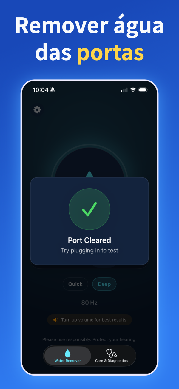 Water Remover app screenshot