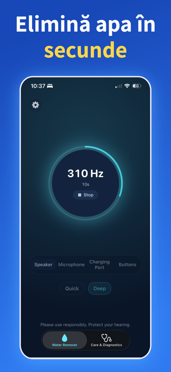 Water Remover app screenshot