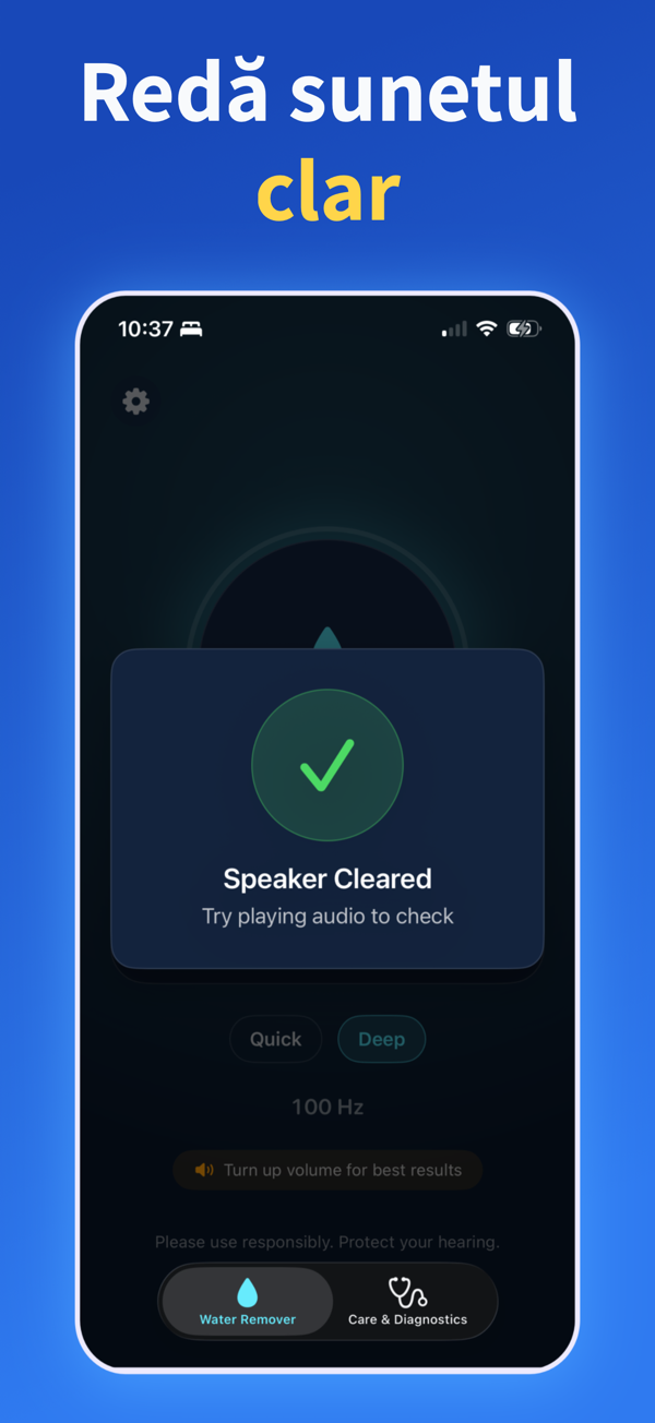 Water Remover app screenshot