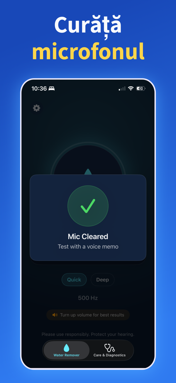 Water Remover app screenshot