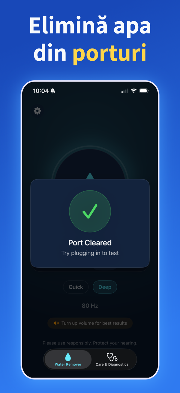 Water Remover app screenshot
