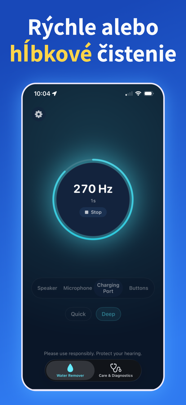 Water Remover app screenshot