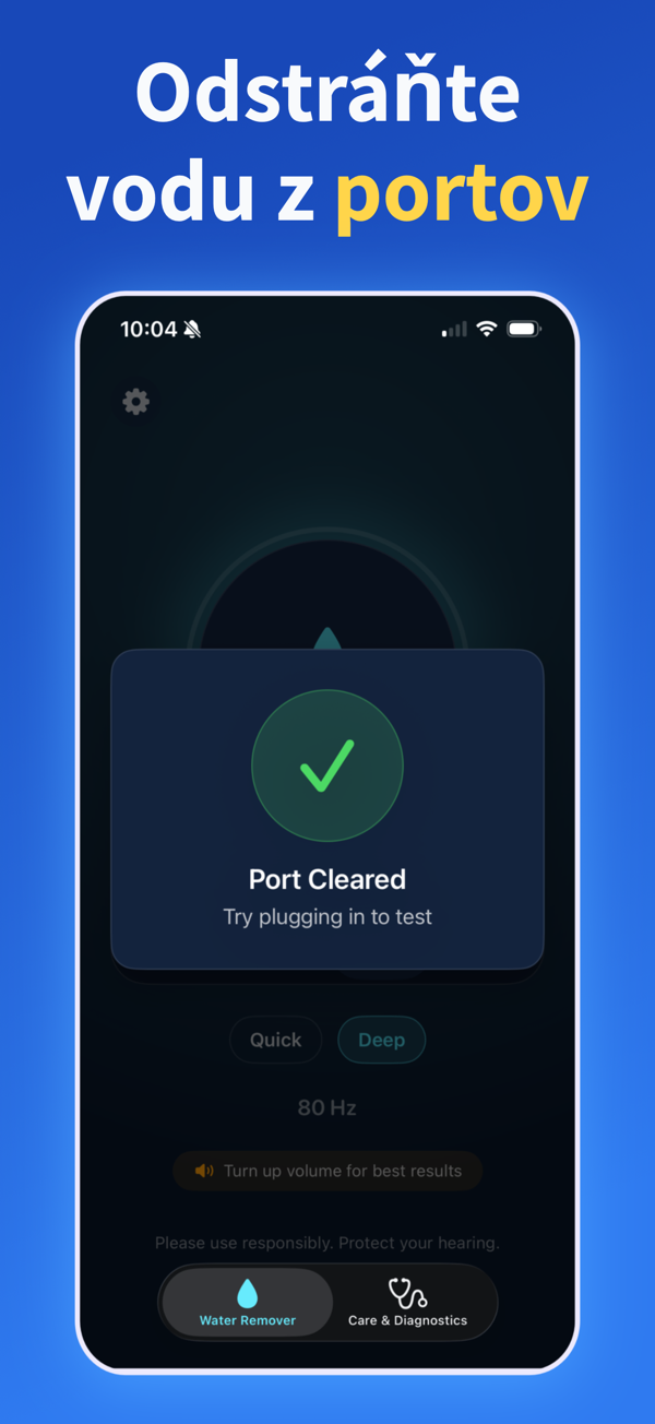 Water Remover app screenshot