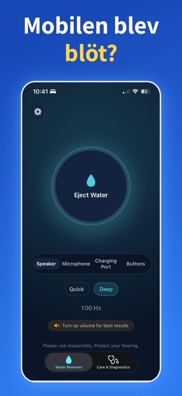 Water Remover app screenshot