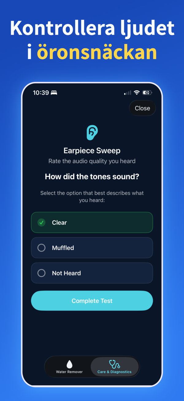 Water Remover app screenshot