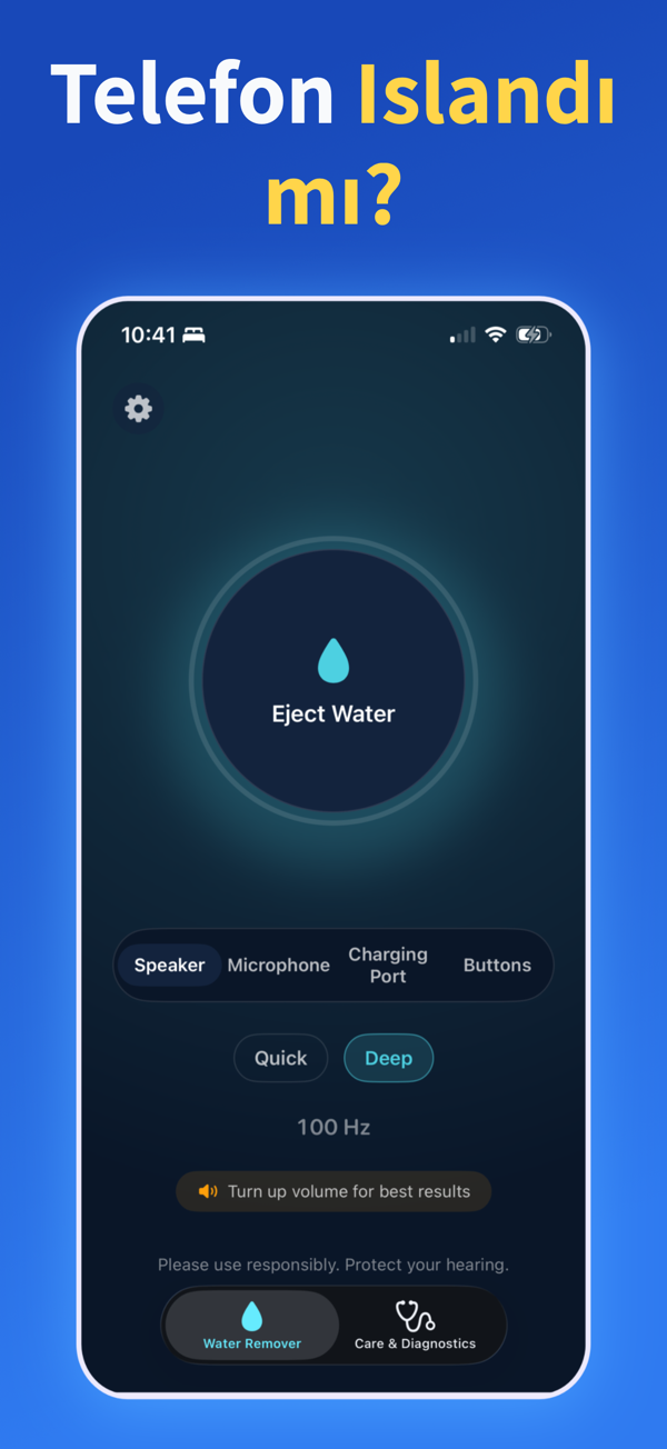 Water Remover app screenshot