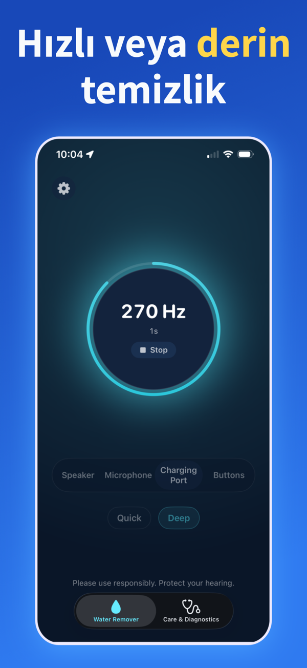 Water Remover app screenshot