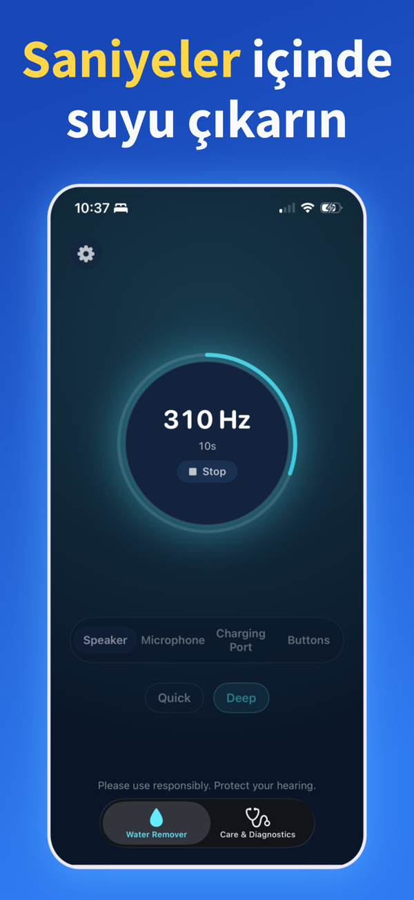 Water Remover app screenshot